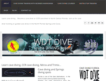 Tablet Screenshot of cavedivertraining.com